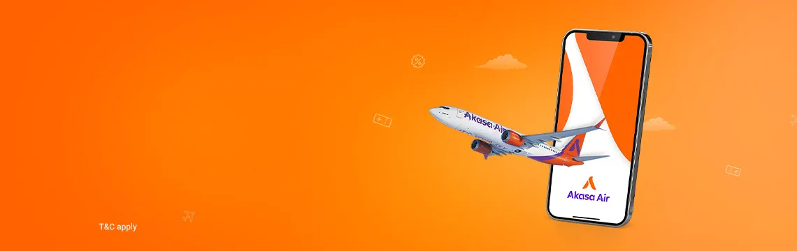 You get exclusive flight deals on AkasaAir.com and App. Sign up or login now and get up to 20% off Use code: FLYMORE. Book Now. Terms and conditions apply.