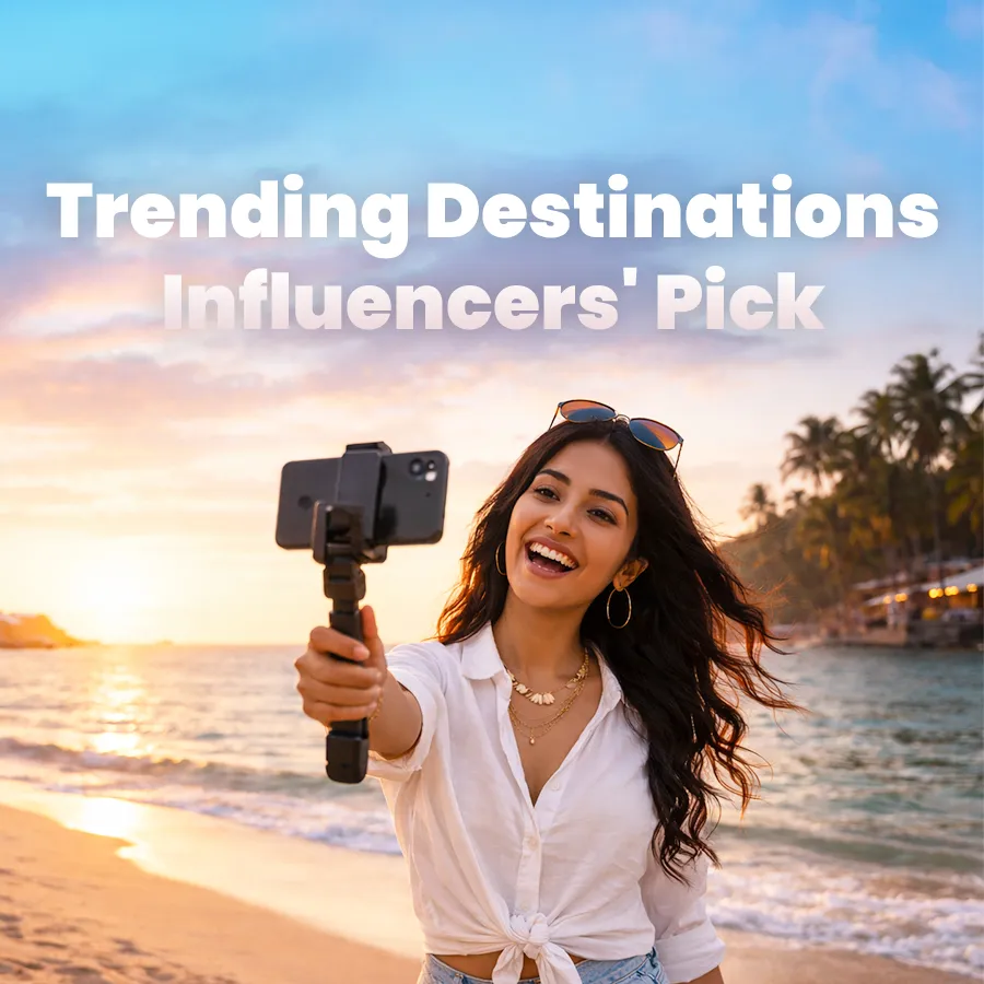 Trending destination picks by influencers